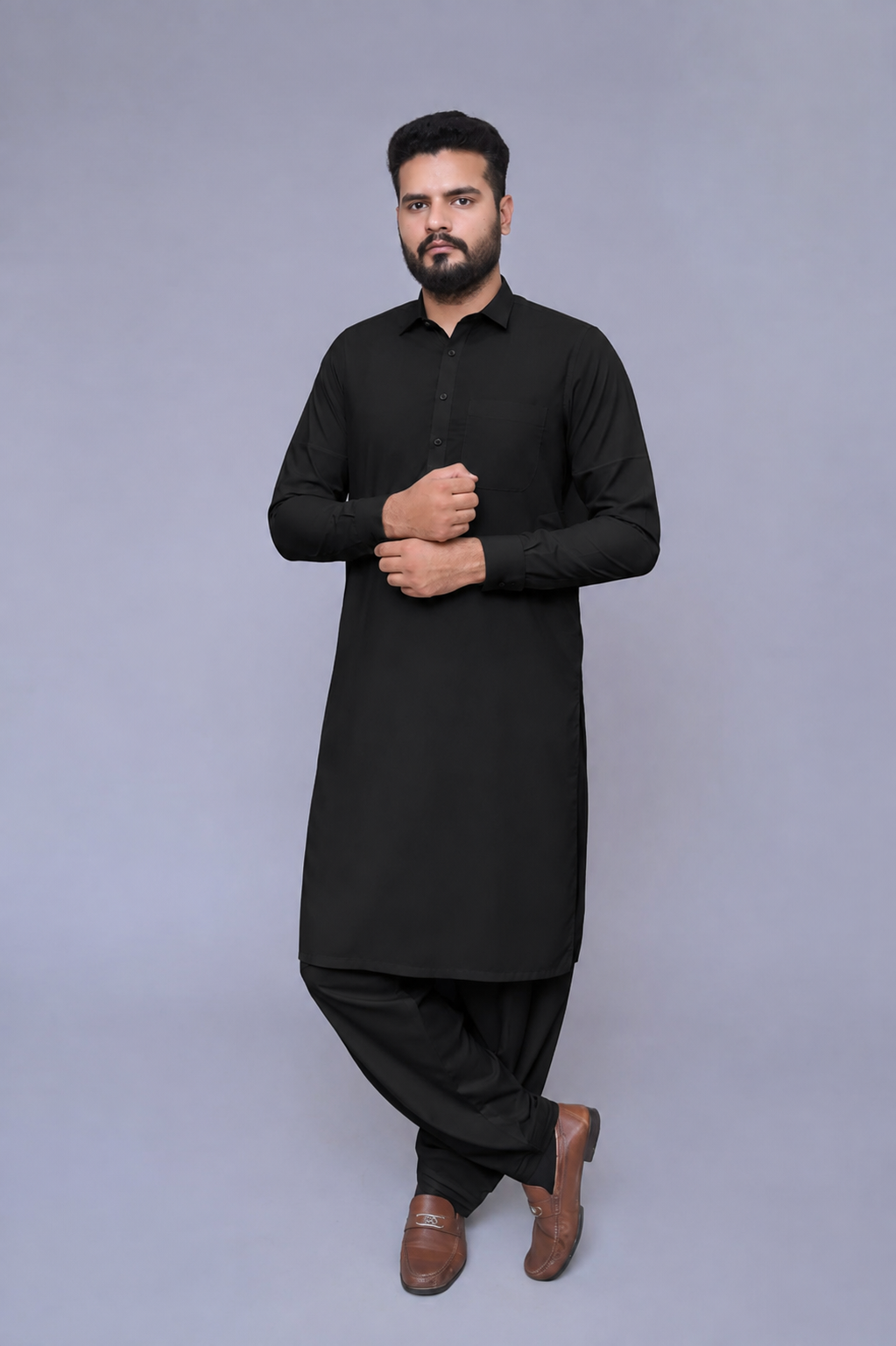 Diamond Black – Premium Men’s Unstitched Wear