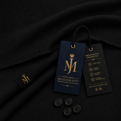 Diamond Black – Premium Men’s Unstitched Wear